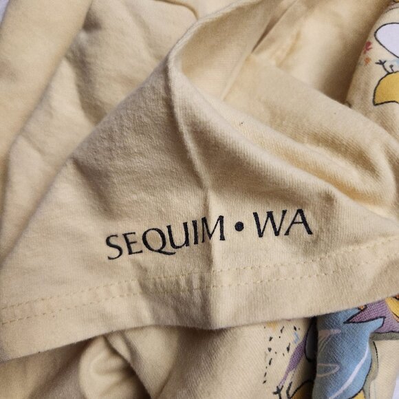 Vintage Hanes Colorful Chickens Women's Long Sleep Shirt Washington St. One Size - Picture 7 of 9